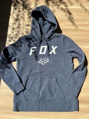 FOX Racing Women’s Navy Logo Hoodie size Medium